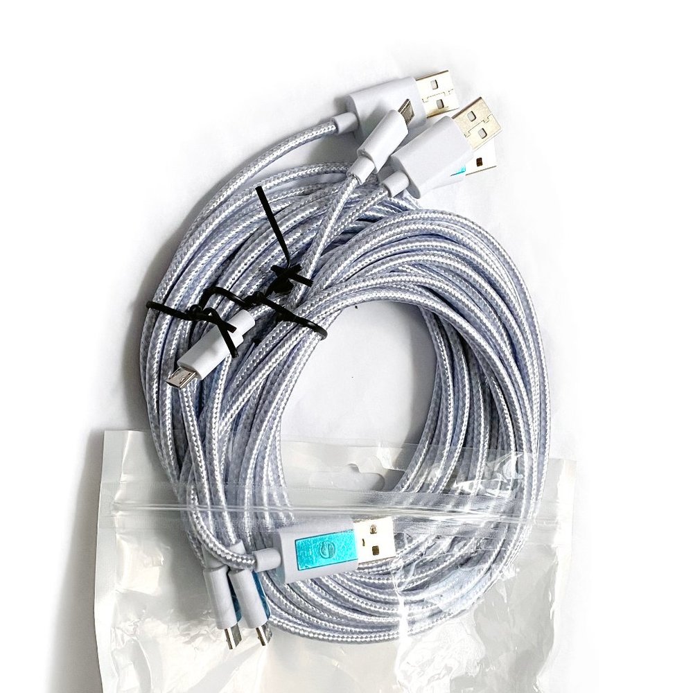 Micro USB Cable 4-Pk Charging Cords (Var. Sizes) - Picture 3 of 7